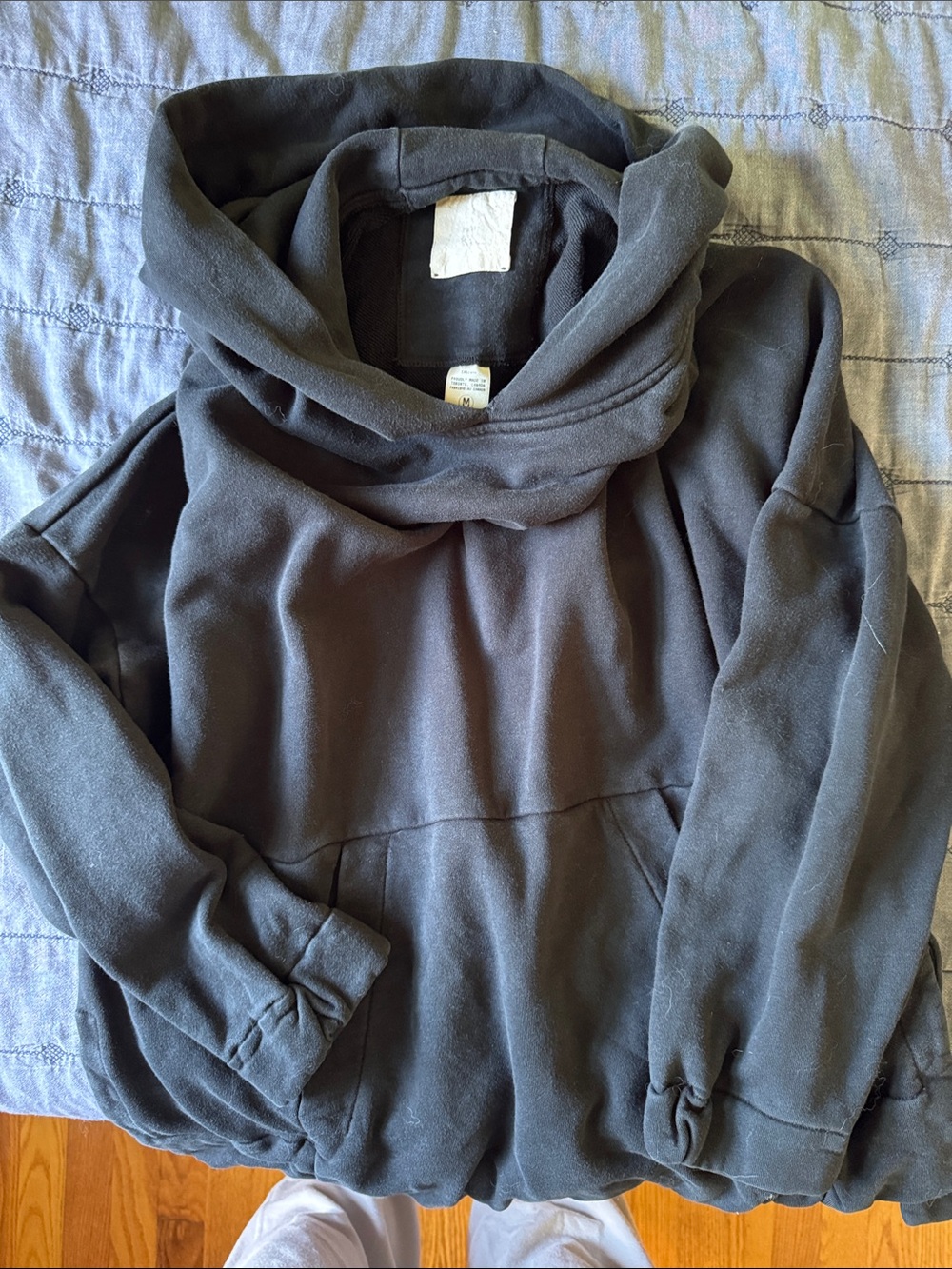 Hoibo Cozy Black Oversized Hoodie